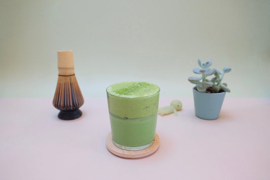 Matcha latte double et mousse matcha
