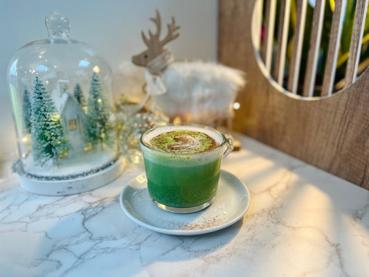 Matcha latte miel et cannelle