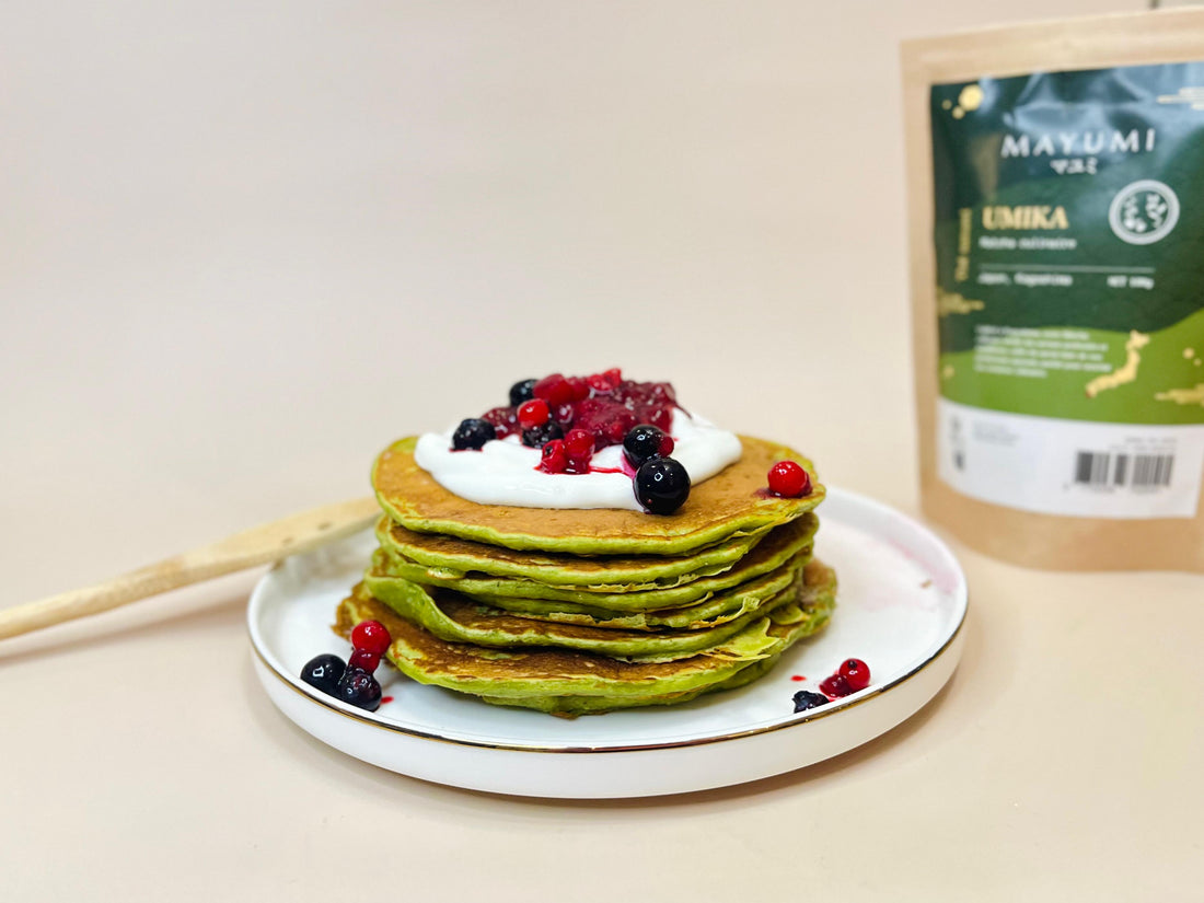 Pancakes moelleux au matcha